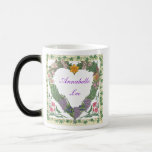 Tazas de la guirnalda del amor