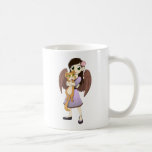 Tazas de la lila y del naranja