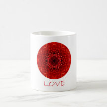 Tazas de la mandala del amor