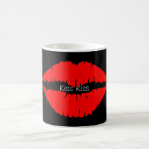 Tazas del beso del beso