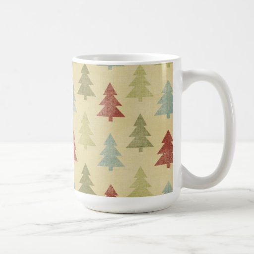 Tazas del día de fiesta de los árboles de navidad 
