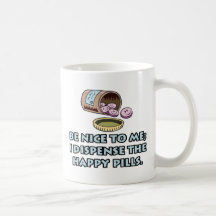 Tazas del farmacéutico y de la enfermera