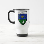 Tazas del mapa y del escudo de Wicklow del condado