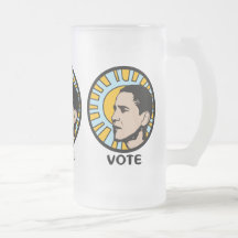 Tazas del voto de Obama Sun