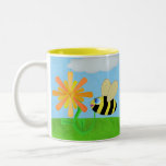 Tazas felices de la abeja