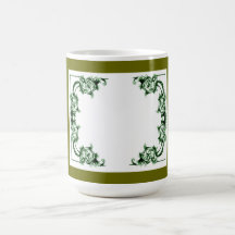 Tazas florales adornadas del remolino
