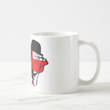Tazas inglesas del té de la bandera del dogo inglé