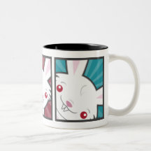 Tazas lindas de Kawaii del conejo de conejito del 