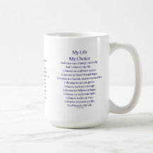Tazas o tazas del poema de la ayuda de la concienc