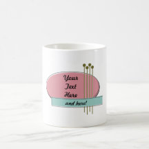 Tazas retras personalizadas, adaptables del estilo