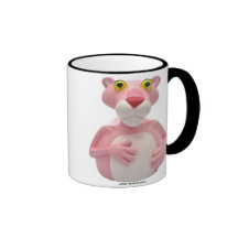 Tazas rosadas de la pantera por CelebriDucks.com