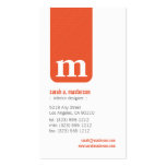 {TBA} Tarjeta de visita simple del diseñador del m