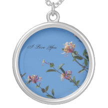 Te amo collar de la plata esterlina