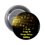 Te amo como un botón de la canción de amor pin