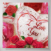 Te amo contexto de la foto del corazón poster