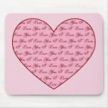 Te amo corazón Mousepad Tapetes De Ratones