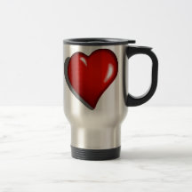 TE AMO CORAZÓN TAZA DE CAFÉ