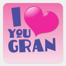 ¡Te amo Gran! Colcomania Cuadrada