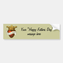 Te amo papá etiqueta de parachoque