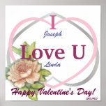 Te amo Poster-Personalizar personalizado