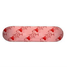 Te amo tarjeta del día de San Valentín dibujada ma Monopatin Personalizado