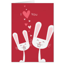 Te amo tarjeta del día de San Valentín (roja) de l