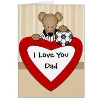 Te amo tarjeta del papá tarjetas