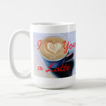Te amo una taza de café de Latte