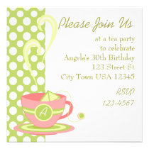 Té caliente invitaciones