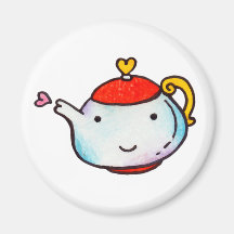 Té con amor imán para frigorífico