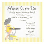 Té del bebé invitaciones personalizada