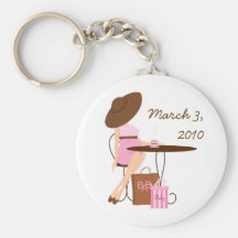 Té del bebé llavero personalizado