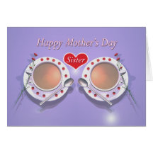 Té feliz del día de madres para la hermana tarjeton