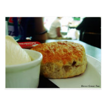 Té poner crema @ Torquay de Devon Postal