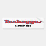 Teabagger - mírelo encima de pegatina para el para etiqueta de parachoque