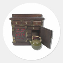 TeaPotChest081210 Etiquetas Redondas