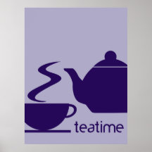 teatime púrpura impresiones