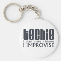 Techie improvisa llavero