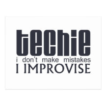 Techie improvisa postal