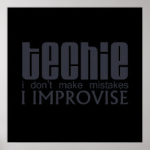 Techie improvisa impresiones