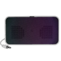 Techno azul y púrpura notebook altavoz