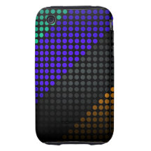 Techno Colorful iPhone 3/3GS Case iPhone 3 Tough Cárcasa