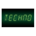 techno digital plantillas de tarjetas de visita