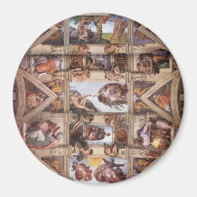 Techo de la capilla de Sistine Imán De Nevera