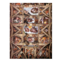 Techo de la capilla de Sistine Postales