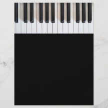 Teclado de piano de Digitaces Flyer Personalizado