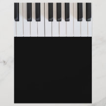 Teclado de piano de Digitaces Tarjetas Informativas