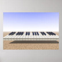 Teclado del desierto posters