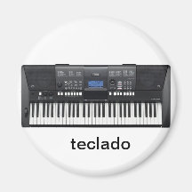 teclado imãs de geladeira