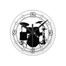 Tecleo de la pared de los tambores relojes de pared